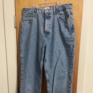 zara high waisted mom jeans